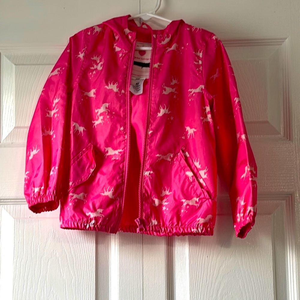 Carters 
Girls toddler rain jacket